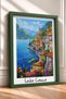 Lake Como, Kubbeli Church, and Sailors – Framed Painting, Italy Poster, Wall Decor, Itp091. - 2