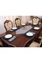 Tropik Home American Service Moena Dinner Runner Set Black Plaid Pattern Living Room and Table