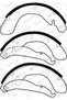 Brake shoe set FSB335 - 4