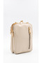 Women's Zippered Scholarship Gold Clip Adjustable Strap Cross Shoulder Handbag - 6