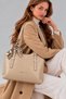 Original Justpolo Women's Large Waterproof Handbag and Shoulder Bag with Two Compartments and Scarf - 3