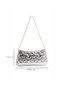 Star Patterned Chain Strap Zippered Hand and Shoulder Clutch Bag - 6