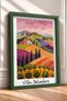 Villa Belvedere and the Colorful Hills with Olive Trees Framed Painting Italy Poster Wall Decor Itp069 - 2