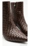 Women's Boots, Pointed Toe, Thin Heel, Knitted Texture, Woven Upper, Side Zipper, Casual, Stylish, Derqan5000Mrv. - 7