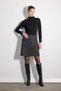 Anvelop Cut Mini Skirt - Anthracite - 6