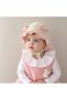 Cute Bow-Embellished Princess-Style Winter Knitted Hat with Ear Flaps for Baby Girls. - 2