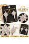 Silver Gray Tail-Shaped Polar Star Crystal Stone Long Stud Earrings Sparkling Women's Earrings - 2