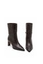 Genuine Leather Heeled Women's Boots 165 Brown - 4