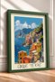 Colorful Houses on the Coast of Cinque Terre Framed Painting Italy Poster Living Room Kitchen Wall Decor Itp083 - 2