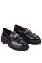 - Black Genuine Leather Tasseled Men's Casual Shoes 115-K594 - 2