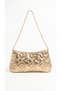Star Patterned Chain Strap Zippered Hand and Shoulder Clutch Bag