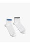 Sock Set of 2 with Stripe Detail, Cotton Blend