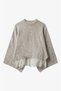 Beige Batwing Lace Sweater