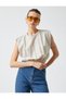 2Yak13351Ek Round Neck Short Sleeve Regular Fit Light Brown Women's T-Shirt - 2