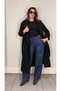 Buttoned Belted Lined Long Cashmere Coat - 7