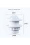 Joyzzz Motion Sensor Light Switch, 2 PCS Adjustable Sensor Light Switch, Compact LED Motion Transduc - 5