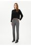Belted Maxi Length Classic Slim-Fit Trousers