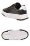 Lace-Up, Thick-Soled, Black and White Women's Casual Walking Shoes, Sneakers, Code 419. - 5