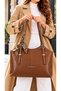 Original Justpolo Women's Large Waterproof Handbag and Shoulder Bag with Two Compartments and Scarf - 6