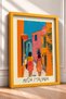 Fashion Italiana Two Women on the Street Written Framed Painting Italy Poster Wall Decor Itp067 - 2