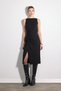 Knot Detailed Lycra Midi Skirt - Black - 5
