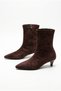 Nova Women's Brown Suede Daily Heeled Boots - 6