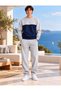 Men's Winter Fleece Two-Tone Crew Neck Oversized Sweatshirt and Regular Fit Sweatpants.