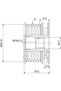 Freewheel system, generator 588044 - 3