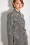 Baby Collar Tweed Jacket - Black - 5