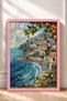 Tile Tile Look Coastal Town Framed Painting Italy Poster Living Room Kitchen Wall Decor Itp061 - 3