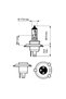 Bulb, high beam headlight 12342VPC2 - 3