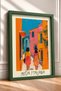 Fashion Italiana Two Women on the Street Written Framed Painting Italy Poster Wall Decor Itp067 - 2