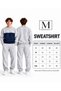 Men's Winter Fleece Two-Tone Crew Neck Oversized Sweatshirt and Regular Fit Sweatpants. - 3