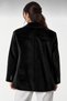 Women's Button-Down Faux Fur Jacket with Lining - 5