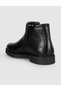 Genuine Leather Dark Black Zippered Men's Boots. - 4
