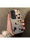 Samsung Galaxy S24 Compatible Case with a Dot and Butterfly Pattern, Suitable for Everyday Use.