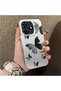 Black and Gray Butterfly-Printed Protective Case Compatible with Tecno Spark 10 Pro, Offering Impact Protection.