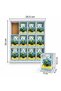 Blue Flower Mini Teddy Bear Decorative Gift Set, 12-Piece Boxed Set. - 4
