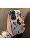 Infinix Hot 60 Pro Compatible Black and Gray Butterfly-Printed Protective Case, Offering Impact Protection.