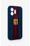 Honor 600 Compatible Burgundy and Blue Patterned Silicone Case. - 3