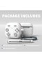 غطاء لسماعات AirPods 4/5 (2024-2026) مع مجموعة تنظيف (أبيض) - 5