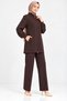 Two-Piece Set with Zipper and Beaded Detailing on the Sleeves. - 4