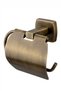 Stainless Brass Antique Milan-Style Toilet Paper Holder with Lid in Antique Finish - 3