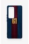 Vivo V30 Compatible Burgundy Blue Patterned Silicone Case. - 2