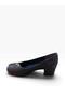 Women's Thick-Soled, Low-Heeled Shoes with Buckle Detail. - 4