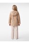 Plush-Lined, Button-Down, Long-Sleeved, Hooded Faux Suede Coat with Pockets. - 2