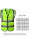 High Visibility Reflective Safety Vest, Breathable Work Vest with Zipper Closure, 360° Reflective Strips, Multi Functional pockets, Lightweight 100% Polyester, Multiple Sizes - 2