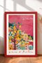 La Dolce Vita Lemon Tree and Positano Framed Painting, Italy Poster, Wall Decor, Itp106.