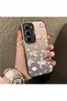 Pink Turtle and Seashell Patterned Silicone Case Compatible with Infinix Hot 60I, Featuring a Cute Design.