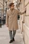 Men's Classic Collar Casual Long Camel Coat - 4